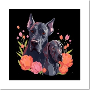 Great Dane Mothers Day Posters and Art